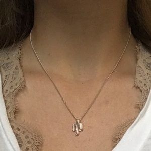 Silver Cactus Necklace